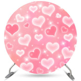 Ballons d'amour roses et blancs Toile de fond Happy Valentines