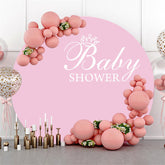Toile de fond rose pur pour bannière de fête de douche de bébé filles