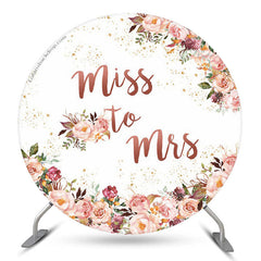 Décorations de toile de fond de mariage de cercle de points floraux roses