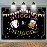 Toile de fond Huggies ou Chuggies en or rose