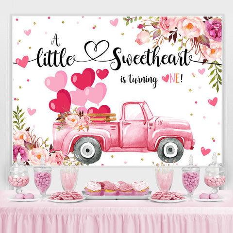 Rose petit coeur doux tournant un anniversaire toile de fond Rose petit coeur doux tournant un anniversaire toile de fond