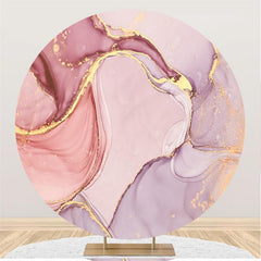 Toile de fond ronde d'anniversaire sur le thème de l'art abstrait violet rose