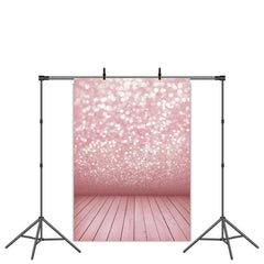 Toile de fond de bokeh de paillettes d'argent rose pour la fête d'anniversaire