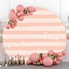 Rayures Roses Et Spot Rond Fond De Fête De Joyeux Anniversaire