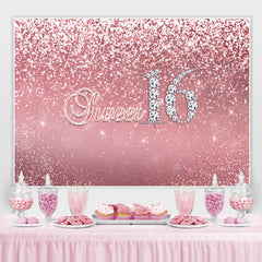 Pink Sweet Diamond 16 Joyeux Anniversaire Toile de Fond Filles