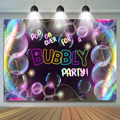 Pop on over pour une toile de fond de fête pour adultes Bubbly Party