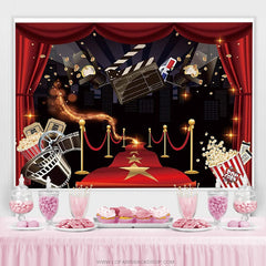 Première toile de fond de fête de célébrité de tapis rouge de chapiteau