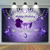 Masque violet rose argent amour joyeux anniversaire toile de fond
