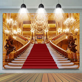 Toile de fond de tapis rouge maison resplendissante pour anniversaire