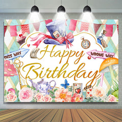 Fond d'anniversaire sur le thème du dessin animé de magicien de cartes de roses
