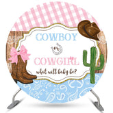 Ronde Cowboy Ou Cowgirl Sexe Révéler Toile De Fond De Douche De Bébé