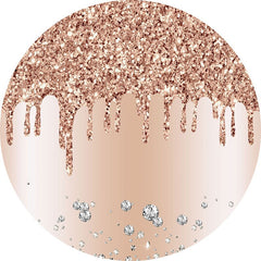 Fond De Joyeux Anniversaire Cercle De Paillettes Or Et Rose