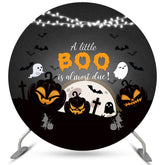 Round Little Boo est presque d? toile de fond de douche de bébé