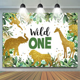 Toile de fond Safari Forest Boho Joyeux 1er anniversaire