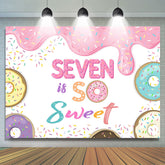 Seven Is So Sweet Candyland Joyeux anniversaire Toile de fond