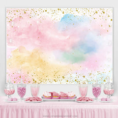 Toile de fond joyeux anniversaire nuage ciel coloré simple