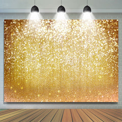 Toile de fond de bokeh de paillettes d'or simple pour la décoration de fête