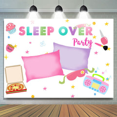 Toile de fond d'anniversaire sur le thème de la fête de sommeil simple et belle