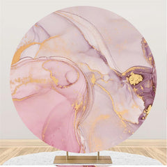 Oeuvre De Ligne Violet Rose Doux Toile De Fond Abstraite Ronde