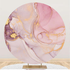Toile de fond ronde sur le thème de l'art abstrait violet et rose doux