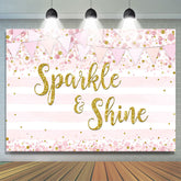 Spaikle and Shine Pink stripe Bokeh Bakcdrop pour fille