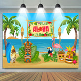 Summer Aloha Photo backgruond Sculpture en bois de plage