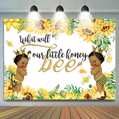 Toile de fond de douche de bébé de fête de garçon ou de fille de tournesol