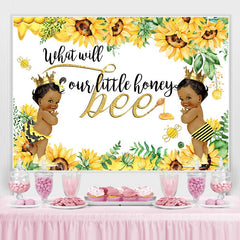 Toile de fond de douche de bébé de fête de garçon ou de fille de tournesol