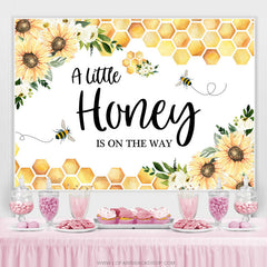 Tournesols Little Honey Bee On The Way Toile de fond de douche de bébé