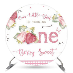 Sweet Girl tourne une toile de fond d'anniversaire de cercle