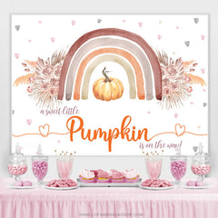 Sweet Little Pumpkin Id On The Way Toile de fond de douche de bébé