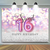 Sweet Lovely Bokeh Joyeux 16e anniversaire Toile de fond