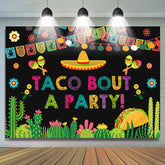 Taco Bout A Party Fiesta Party pour toile de fond de vacances