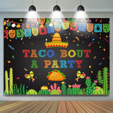 Taco Bout A Party Succulents Fiesta Toile de fond de vacances