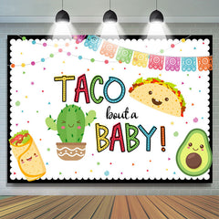 Taco Bout A Sweetie Fiesta Thème Baby Shower Backdrop