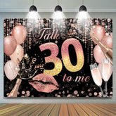 Talk 30 To Me Fond de paillettes et de ballons sur le thème