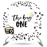 The Big One Black Radio 1er Anniversaire Toile de Fond Ronde