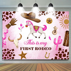 C'est mon premier fond d'anniversaire Redeo Cowgirl