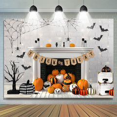 Trick Or Treat Toile de fond de douche de bébé sur le thème de la citrouille d'Halloween