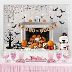 Trick Or Treat Toile de fond de douche de bébé sur le thème de la citrouille d'Halloween