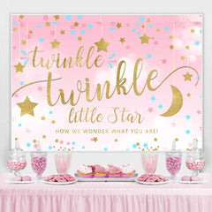 Toile de fond de douche de bébé Twinkle Little Star pour la fête