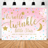 Toile de fond de douche de bébé Twinkle Little Star pour la fête
