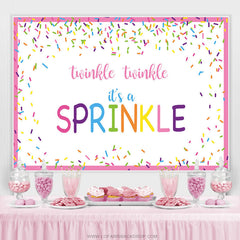 Twinkle Twinkle C'est une toile de fond de douche de bébé saupoudrée