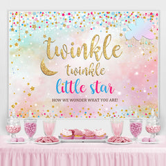 Toile de fond Twinkle Twinkle Little Star Bokeh douche de bébé