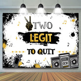 Deux toiles de fond d'anniversaire blanches et noires légitimes pour la fête