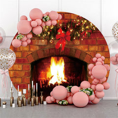 Guirlande de noël chaleureuse autour de la toile de fond de joyeuses fêtes