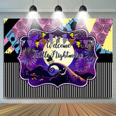 Welcome Nightmare Halloween Bébé Douche Toile de fond