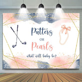 Que sera bébé Toile de fond Giltter Bokeh pour Baby Shower