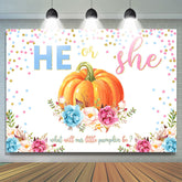 Que sera notre petite citrouille Toile de fond de douche de bébé