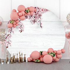 Fond De Joyeux Anniversaire En Bois De Fleurs Blanches Et Roses